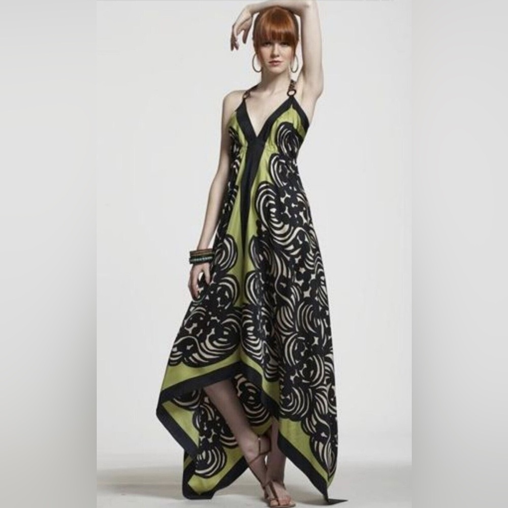 EUC Nicole Miller 100% Silk Halter Dress
